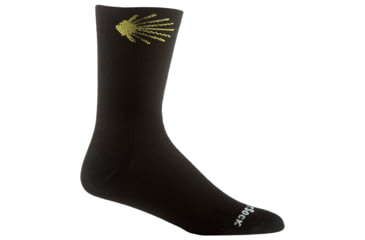 Image of Wrightsock Escape Crew Socks, Black/Camino Logo, Extra Large, 9564.0315