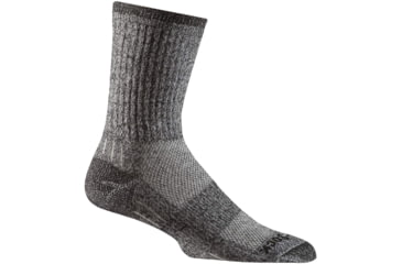 Image of Wrightsock Escape Silver Crew Socks, Black Twist, Extra Large, 9464.5301
