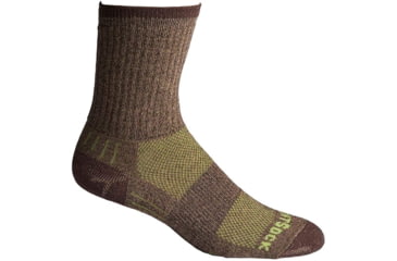 Image of Wrightsock Escape Silver Crew Socks, Cargo Khaki, Large, 9463.5501