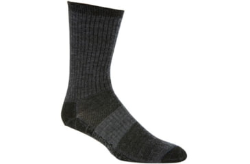 Image of Wrightsock Merino Stride Crew Sock - Men's-Grey-Large