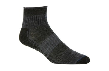 Image of Wrightsock Merino Stride Quarter Sock - Men's-Grey-Medium