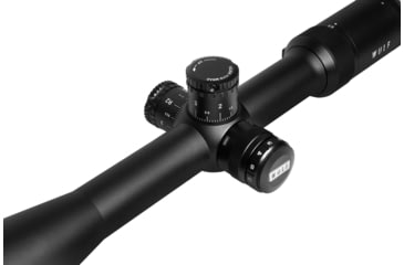 Image of Wulf Optics Hurricane 6.5-25x50 Rifle Scope, 30mm Tube, Second Focal Plane, Red/Blue Half Mildot Reticle, Black, WU9105