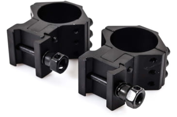 Image of Wulf Optics WULF 40 MOA Adjustable 2 Piece Rifle Scope Rings, 6 Screw, Picatinny, Black, 30mm, WU8020