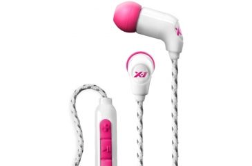 Image of X-1 Audio Momentum In-Ear Ultra Light Headphones - WHITE &amp; PINK H2O-MM-IE1-PK