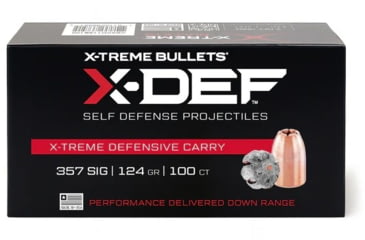 Image of X-Treme Bullets 357 Sig Caliber Pistol Bullets, 124 Grain,  Hollow Point