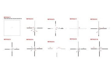 Image of X-Vision Impact 300 2-16x35mm Thermal Scope, 10 Patterns And 6 Color Reticle, Black, Medium, TS300