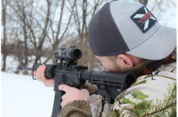 Image of X-Vision MAAG 3x Red Dot Magnifier, 22mm, 2.5 in, 1/3 Co-Witness, Black, Small, MG1