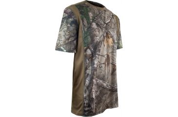 Image of XGO Men's Phase 1 Short Sleeve T-Shirt w/Panels, Realtree Ap Xtra, Small, 1G16MPHP-S-92