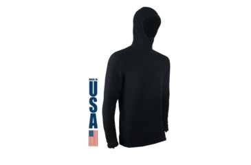 Image of XGO Men's Phase 5 Zip Hoodie, Black, 2XL, 5XG11DHQ-2XL-60