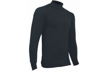 Image of XGO Mens Phase 3 Zip Mock, Black, 2XL 3GP11D-2XL-60