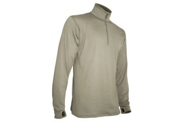Image of XGO Phase 4 Men's Long Sleeve Zip w/Thumb Loop, Desert Sand, Medium, 4P11DQ-M-700