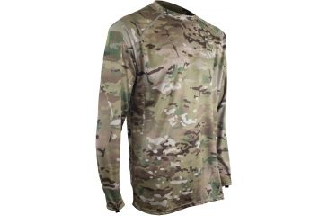 Image of XGO Phase 1 Performance Men's Longsleeve Crew, Multicam, Small, 1G11AQP-S-93