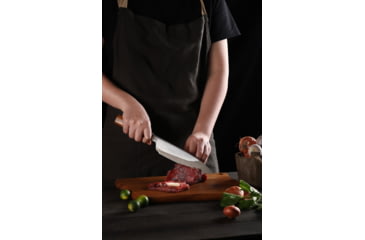 Image of Xin Cutlery 12.5in Iron Wood Chef's Knife, 12.5in Overall, 8in Acid Etched 440C Steel Blade, Ironwood Handle, XC138