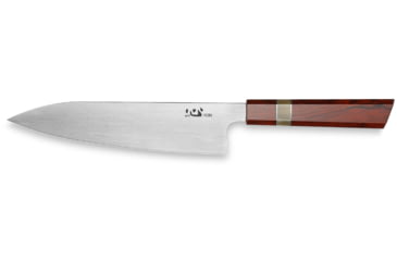Image of Xin Cutlery 14.25in Satin Japanese Style Chef's Knife, 14.25in Overall, 9in Satin Sandvik 12C27 Blade, Rosewood/Buffalo Horn/Nickel Silver Handle, XC121