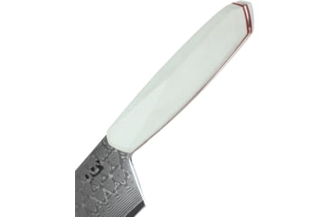 Image of Xin Cutlery XinCore Damascus White Chef's Knife, 14in Overall, 8.25in Damascus Steel Blade, White Sculpted G10 Handle, XC127