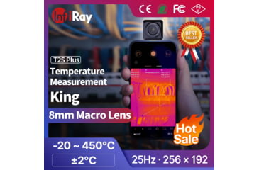 Image of Xinfrared Cell Thermal Camera, 8mm Macro Lens, Yellow, Medium, T2SPlus