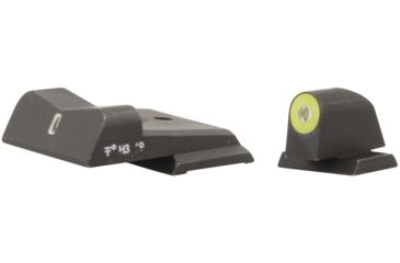 Image of XS Sight Systems DXT2 Big Dot Pistol Tritium Night Sight, S&amp;W M&amp;P Full Size, Compact, Yellow, Standard, SW-0029S-5Y