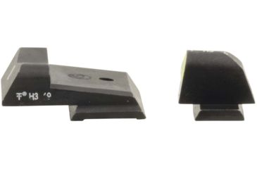 Image of XS Sight Systems DXT2 Big Dot Pistol Tritium Night Sight, S&amp;W M&amp;P Full Size, Compact, Yellow, Standard, SW-0029S-5Y