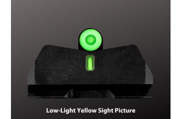 Image of XS Sight Systems DXT2 Big Dot Sight, S&amp;W M&amp;P OR, Full Size, Compact, Yellow, SW-0039S-5Y