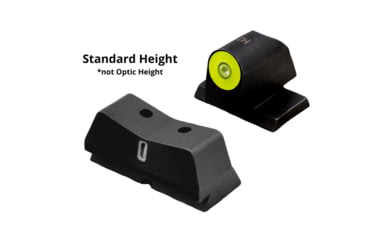 Image of XS Sight Systems DXT2 Big Dot Sight, S&amp;W M&amp;P OR, Full Size, Compact, Yellow, SW-0039S-5Y