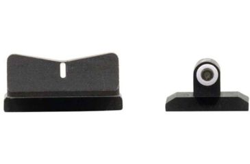 Image of XS Sight Systems DXW Standard Dot Pistol Tritium Night Sight, Springfield 1911A1 Loaded, TRP, Operator, Novak rear, Matte Black, Standard, SP-0002S-4