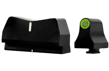 Image of XS Sight Systems DXW2 Standard Dot Sight, Green Suppressor Hight, Glock 17/19/22-24/26/27/31-36/38, GL-0015P-4G