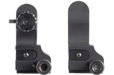 Image of XS Sight Systems Flip-up Rifle Tritium Sights w/ CSAT &amp; Tritium Stripe, Matte Black, Standard, AR-3001-7