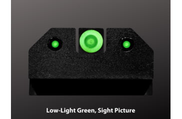 Image of XS Sight Systems R3D 2.0 Night Sight, S&amp;W Optic/Supp S&amp;W M&amp;P &amp; M2.0 Shield, Shield Plus &amp; Shield OR, Green, SW-R204P-6G