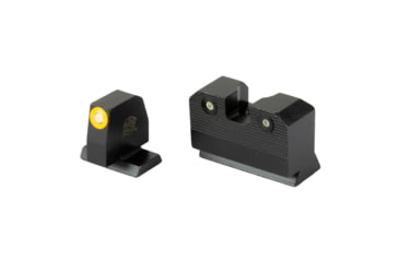 Image of XS Sights R3D 2.0, Suppressor Height Tritium Night Sight, For S&amp;W M&amp;P OR Full Size &amp; Compact, Orange Front Outline, Green Tritium Front/Rear, SW-R205P-6N
