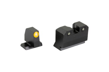 Image of XS Sights R3D 2.0, Suppressor Height Tritium Night Sight, For S&amp;W M&amp;P OR Full Size &amp; Compact, Orange Front Outline, Green Tritium Front/Rear, SW-R205P-6N