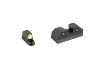 Image of XS Sights R3D, 2.0, Standard Height Tritium Night Sight, For CZ P10, Green Front Outline, Green Tritium Front/Rear, CZ-R202S-6G