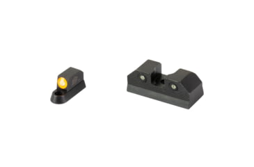 Image of XS Sights R3D, 2.0, Standard Height Tritium Night Sight, For CZ P10, Orange Front Outline, Orange Tritium Front/Rear, CZ-R202S-6N