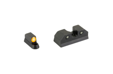 Image of XS Sights R3D, 2.0, Standard Height Tritium Night Sight, For CZ P10, Orange Front Outline, Orange Tritium Front/Rear, CZ-R202S-6N