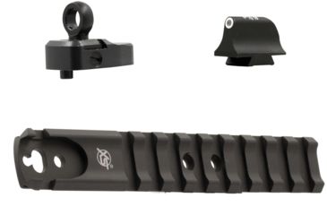 Image of XS Sight Systems Shortrail, Ghost Ring, w/Big Dot Tritium Shotgun Sights, Mossberg 500, 590, 930, Matte Black, Standard, MB-4000R-3