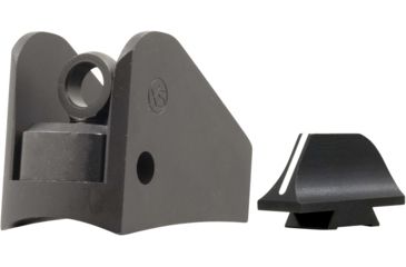 Image of XS Sight Systems Winged Ghost Ring w/White Stripe Front Sight, Remington 870,1100,1187, Matte Black, Standard, RE-0009-5