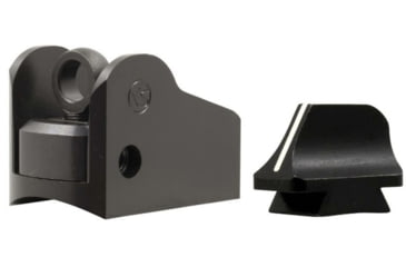 Image of XS Sight Systems Winged Ghost Ring w/White Stripe Front Sight, Mossberg 500, 590, 930, Matte Black, Standard, MB-0001-5