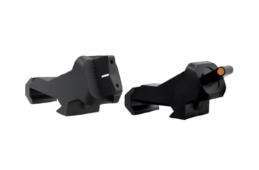 Image of XS Sight Systems XTI2 DXS Standard Dot Ember Rifle Sights, Tritium, Orange, Standard Dot, Black, AR-0008-1N