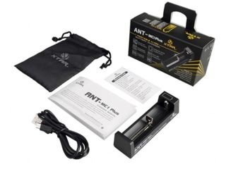 Image of XTAR MC1 Plus, Portable Li-Ion Battery Charger, Single Bay, Constant Current, USB Chargeable, Black XTAR-MC1-PLUS