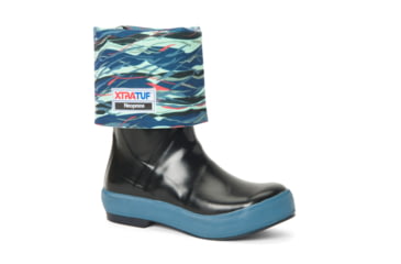 Image of Xtratuf 15 in Legacy Boot - Womens, Black/Beach Glass Print, 6, XWL-1BG-BLK-060