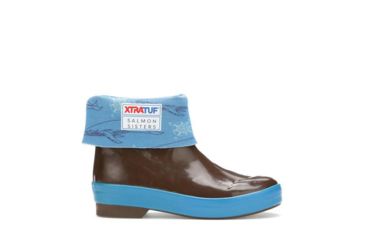 Image of Xtratuf 2Xt Salmn Sis Legacy Whale Y2 Boot - Kids, Chocolate/Blue, 2, 26681-BRN-C70
