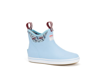 Image of Xtratuf 6 in Ankle Deck Boot - Women's, Light Blue/Blue Mermaid, 5, XWAB-2BM-BLU-050