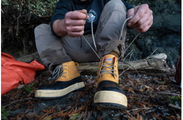 Image of Xtratuf 6in Legacy Lace Boot - Mens, Black/Amber Gold, 12, LLM6-901-TAN-120