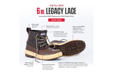 Image of Xtratuf 6in Legacy Lace Boot - Womens, Chocolate, 9, LLW6-900-BRN-090