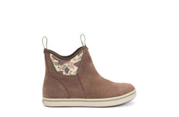 Image of Xtratuf Leather 6in Ankle Deck Boot - Mens, Brunette/Chocolate Brown/Duck Camo, 11, XAL-DCAM-BRN-110, EDEMO1