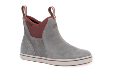 Image of Xtratuf Leather 6in Ankle Deck Boot - Men's, ISA Dolphin/Gray/Rum Raisin, 12, XAL-101-GRY-120