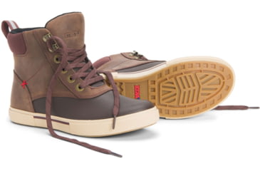 Image of Xtratuf Leather Ankle Deck Boot Lace Shoe - Womens, Brunette/Rum Raisin, 7, LALW-900-BRN-070