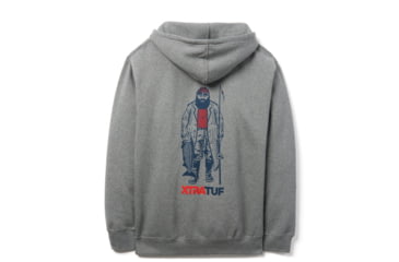 Image of Xtratuf Pullover Marty the Fisherman Hoodie - Unisex, Red/Blue, MD, XAH-1MF-GRY-MED