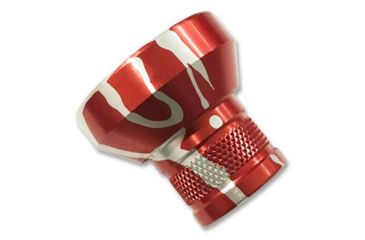 Image of Precision Hardcore Gear Powder Funnel, .38 Caliber, 6061 Aluminum, Red, HC-91425