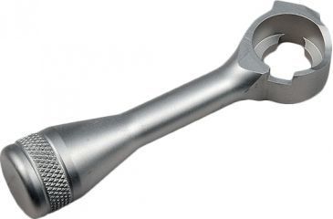 Image of Precision Hardcore Gear Savage Stainless Steel Clear Knurled Bolt Handle - RH, Clear, HC-91333