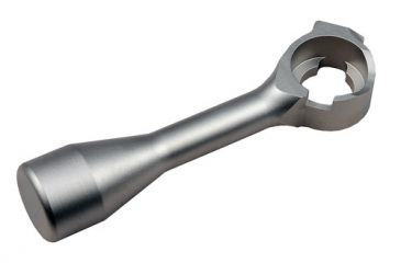Image of Precision Hardcore Gear Savage Stainless Steel Clear Smooth Bolt Handle - RH, Clear, HC-91335